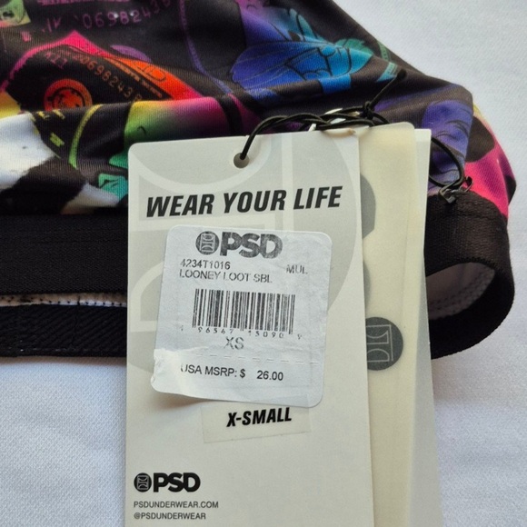PSD LOONEY SPORT BRA COLOR MUL SIZE XS. - Picture 3 of 4